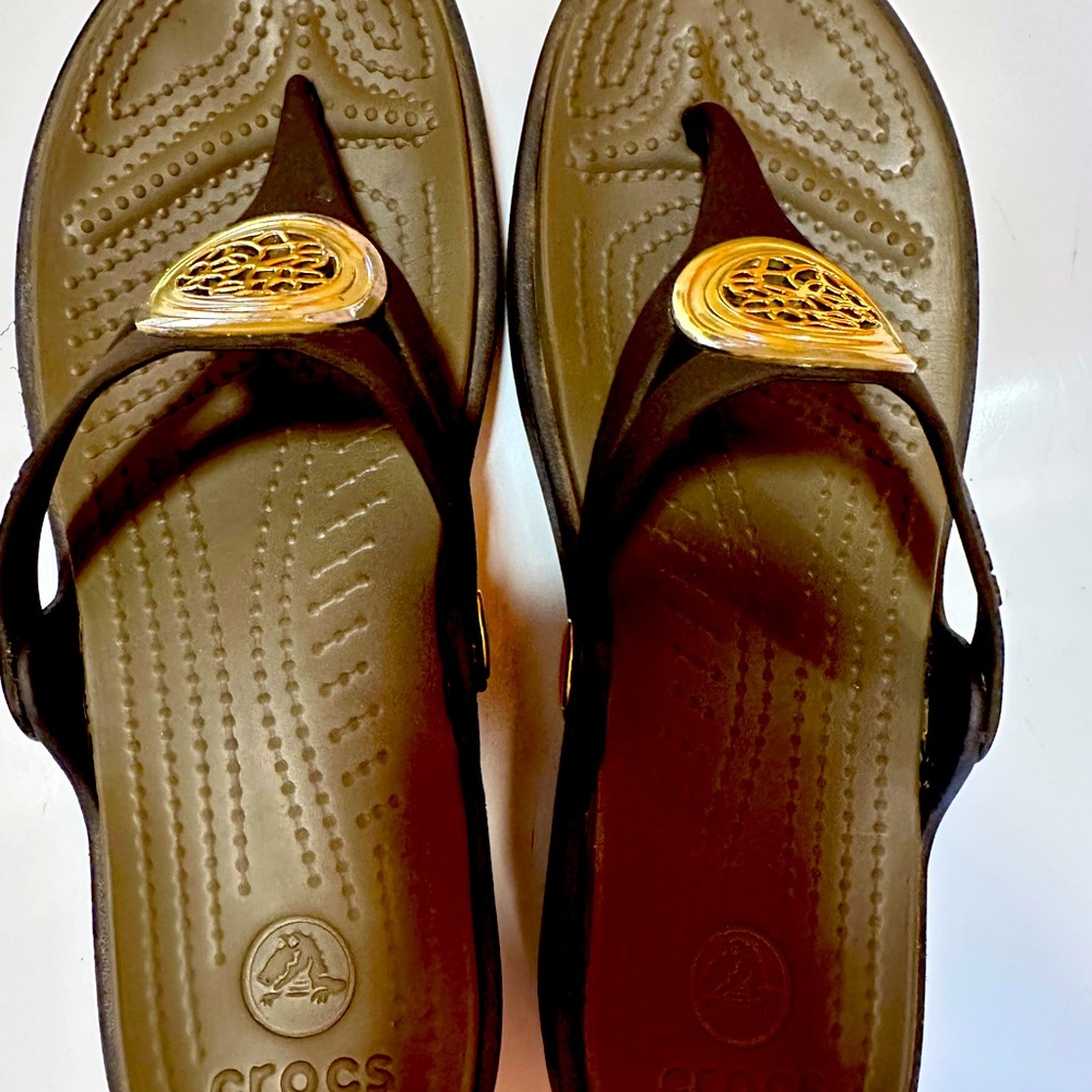 Croc sandals